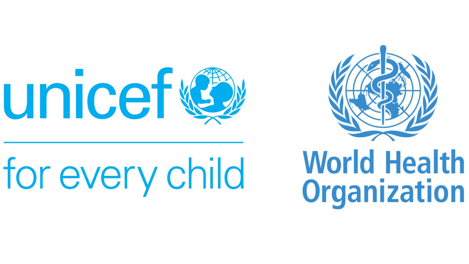 UNICEF and WHO logos