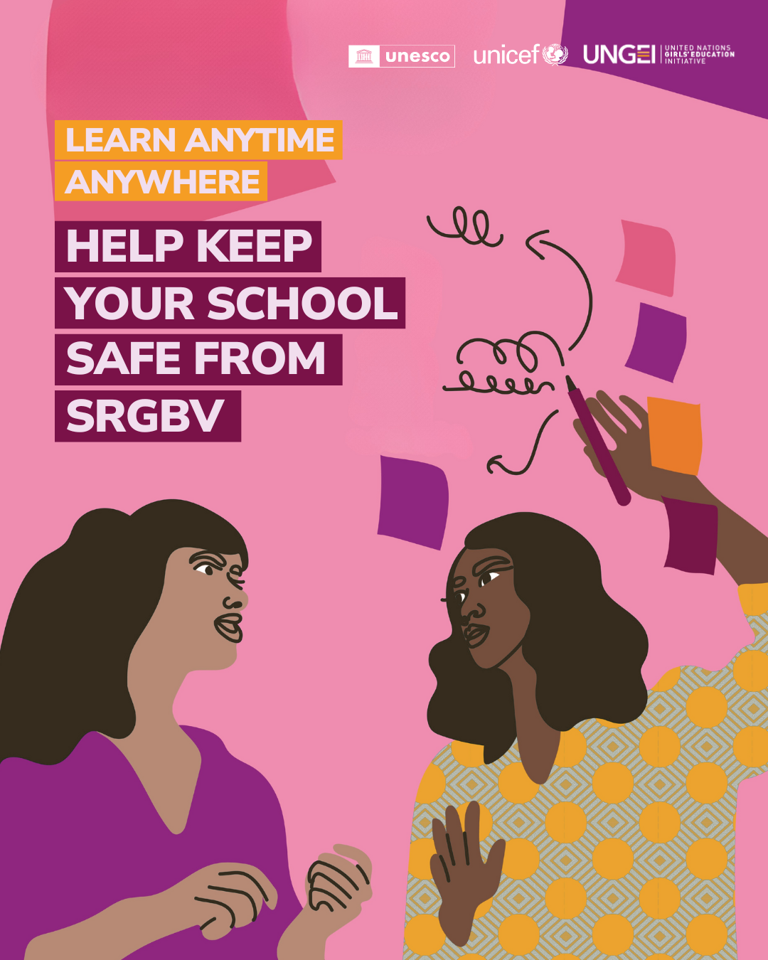 Learn anytime, anywhere. Help keep your school safe from School-Related Gender-Based Violence