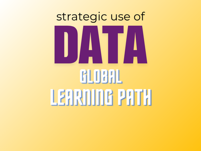 Strategic Use of Data Learning Path