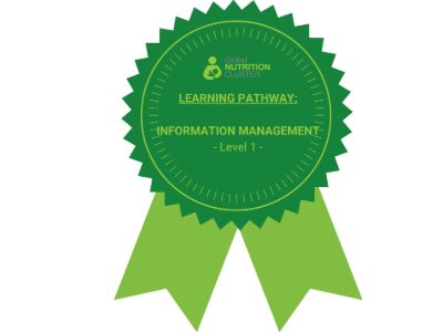 Learning Pathway Global Nutrition Cluster Information Management Level 1 